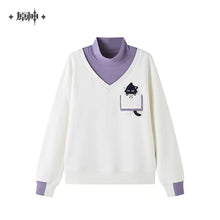 Load image into Gallery viewer, Genshin Impact Wanderer Themed Cat Sweatshirt Preorder

