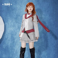 Load image into Gallery viewer, Genshin Impact Tartaglia/Childe Themed Pleated Mini Skirt Preorder
