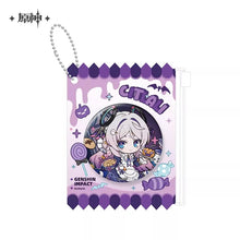 Load image into Gallery viewer, Genshin Impact Twilight Whimsy Themed Badge With Badge Holder Preorder
