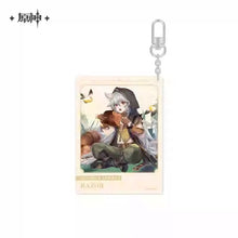 Load image into Gallery viewer, Genshin Impact Destined Day Themed Acrylic Character Keychain Preorder
