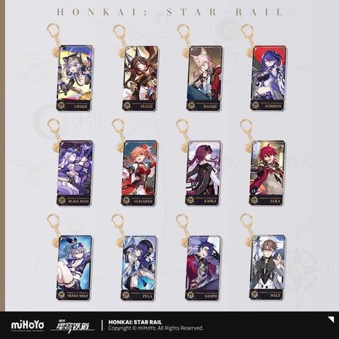Honkai: Star Rail The Nihility Character Acrylic Keychain