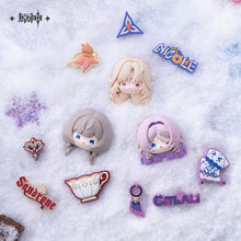 Load image into Gallery viewer, Genshin Impact Aurora Party Themed Vinyl Croc Accessories Preorder
