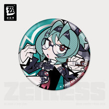 Load image into Gallery viewer, Zenless Zone Zero New Eridu Themed Flint Workshop Chibi Character Badge Preorder
