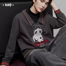 Load image into Gallery viewer, Genshin Impact Arlecchino Themed Fake Two-Piece Sweatshirt Preorder
