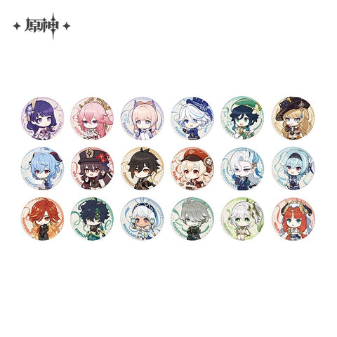 Genshin Impact Star Road Memories Themed Chibi Character Badge Preorder