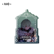 Load image into Gallery viewer, Genshin Impact Sudden Snow Themed Thick Acrylic Ornament Preorder
