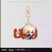 Load image into Gallery viewer, Honkai: Star Rail Pom Pom Exhibition Hall Themed Acrylic Keychain
