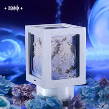 Load image into Gallery viewer, Genshin Impact Selenic Chronicles Four-Sided Rotating Paper Sculpture Night Light Music Box Gift Set Preorder

