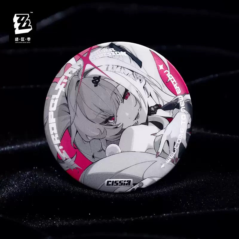 Zenless Zone Zero Metropolitan Order Division Cinema Themed Reflective Character Badge Preorder