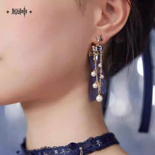 Load image into Gallery viewer, Genshin Impact Furina Themed Earrings Preorder
