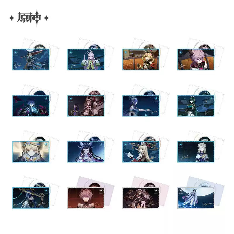 Genshin Impact Moonlit Ballad Of The Night Themed Collectible Card Set Blind Box Preorder