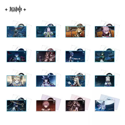 Genshin Impact Moonlit Ballad Of The Night Themed Collectible Card Set Blind Box Preorder