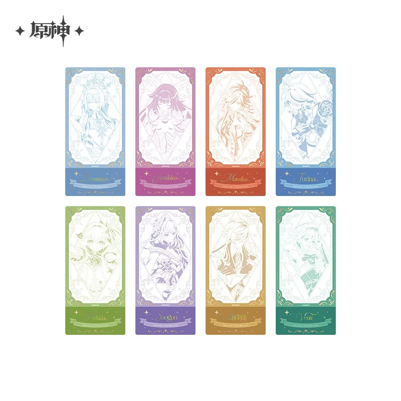 Genshin Impact Anniversary Celebration Themed Lottery Ticket Blind Box Preorder