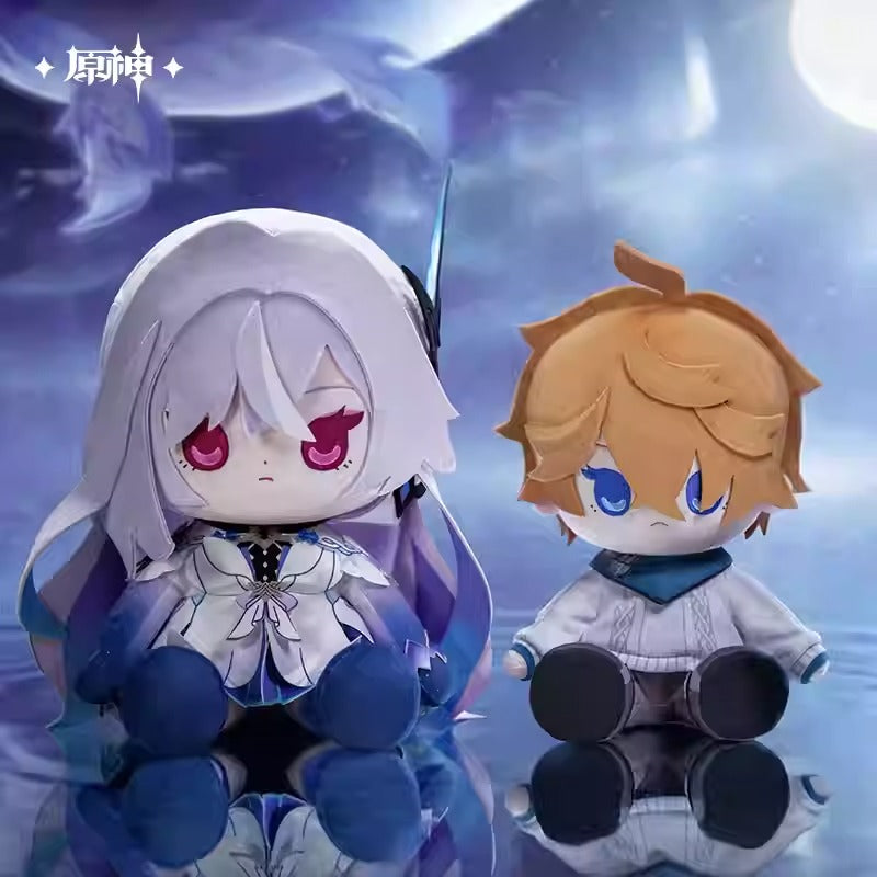 Genshin Impact Skirk and Tartaglia/Childe Sitting Plush Toy