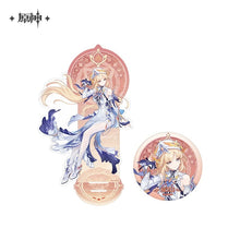 Load image into Gallery viewer, Genshin Impact Clamor Within Nicole Acrylic Character Stand and Badge Preorder
