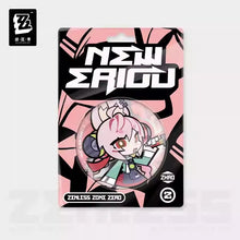 Load image into Gallery viewer, Zenless Zone Zero New Eridu Themed Krampus Compliance Authority Chibi Character Badge Preorder
