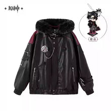 Load image into Gallery viewer, Genshin Impact Wriothesley Themed Padded Hooded Jacket Preorder
