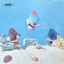 Load image into Gallery viewer, Genshin Impact Fontaine Fontemer Aberrant Bubbly Seahorse Plush Keychain
