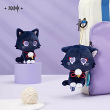 Load image into Gallery viewer, Genshin Impact Wanderer Themed Cat Plush Keychain
