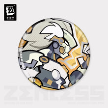 Load image into Gallery viewer, Zenless Zone Zero New Eridu Themed Krampus Compliance Authority Chibi Character Badge Preorder
