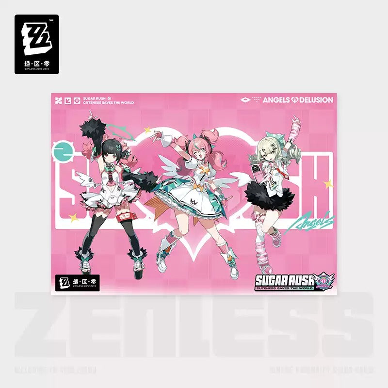 Zenless Zone Zero PINK Sugar Rush Themed Angels of Delusion Poster Preorder