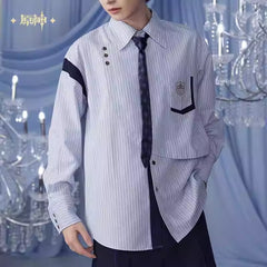 Genshin Impact Furina Themed Casual Shirt Preorder