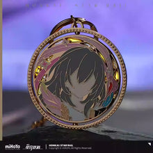 Load image into Gallery viewer, Honkai: Star Rail Trailblazer's Handwriting Themed Rotating Badge Preorder
