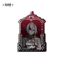 Load image into Gallery viewer, Genshin Impact Sudden Snow Themed Thick Acrylic Ornament Preorder
