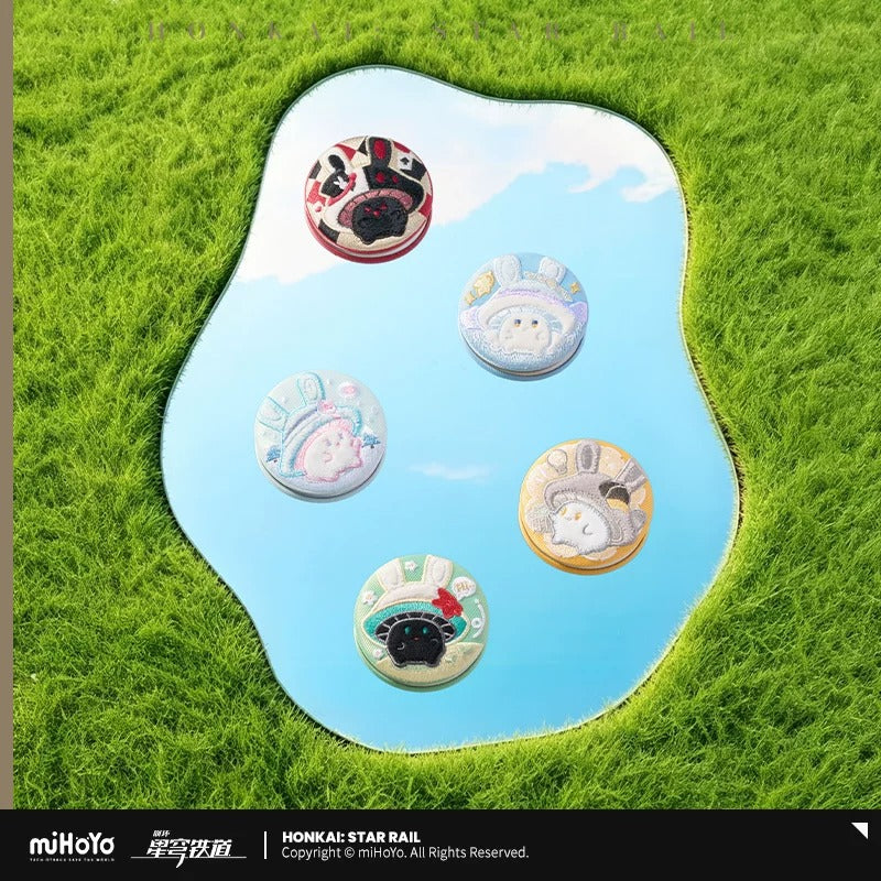 Honkai: Star Rail Rabbit Mushroom and Mushroom Rabbit Themed Embroidered Badge Preorder