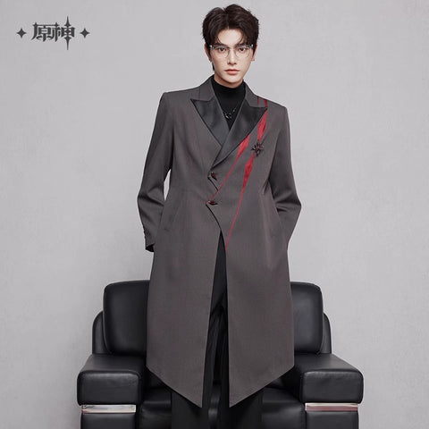 Genshin Impact Arlecchino Themed Long Casual Jacket Preorder