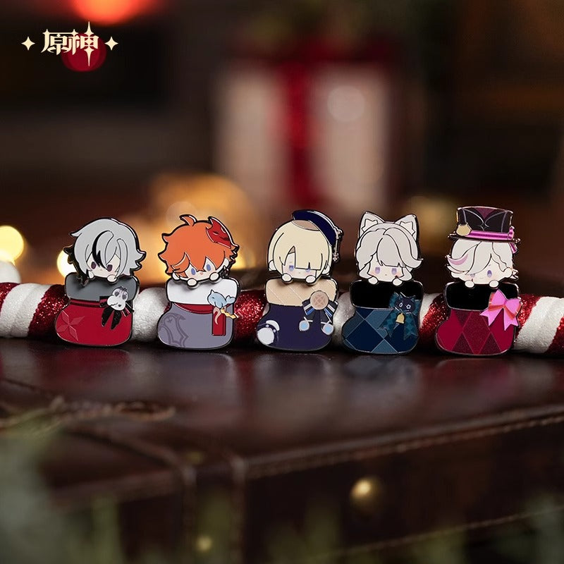 Genshin Impact House of the Hearth Winter Metal Badge Preorder