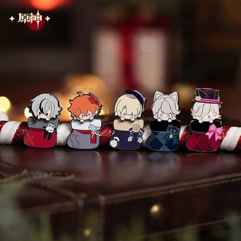 Genshin Impact House of the Hearth Winter Metal Badge Preorder