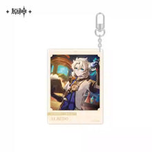 Load image into Gallery viewer, Genshin Impact Destined Day Themed Acrylic Character Keychain Preorder
