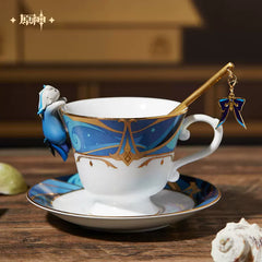 Genshin Impact Ordainer of Inexorable Judgment Neuvillette Themed Afternoon Tea Cup Set