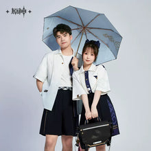 Load image into Gallery viewer, Genshin Impact Kamisato Ayaka Themed Folding Umbrella
