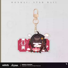 Load image into Gallery viewer, Honkai: Star Rail Pom Pom Exhibition Hall Themed Acrylic Keychain
