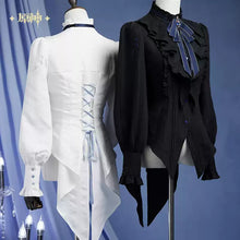 Load image into Gallery viewer, Genshin Impact Furina Themed Long Sleeved Waisted Blouse Preorder
