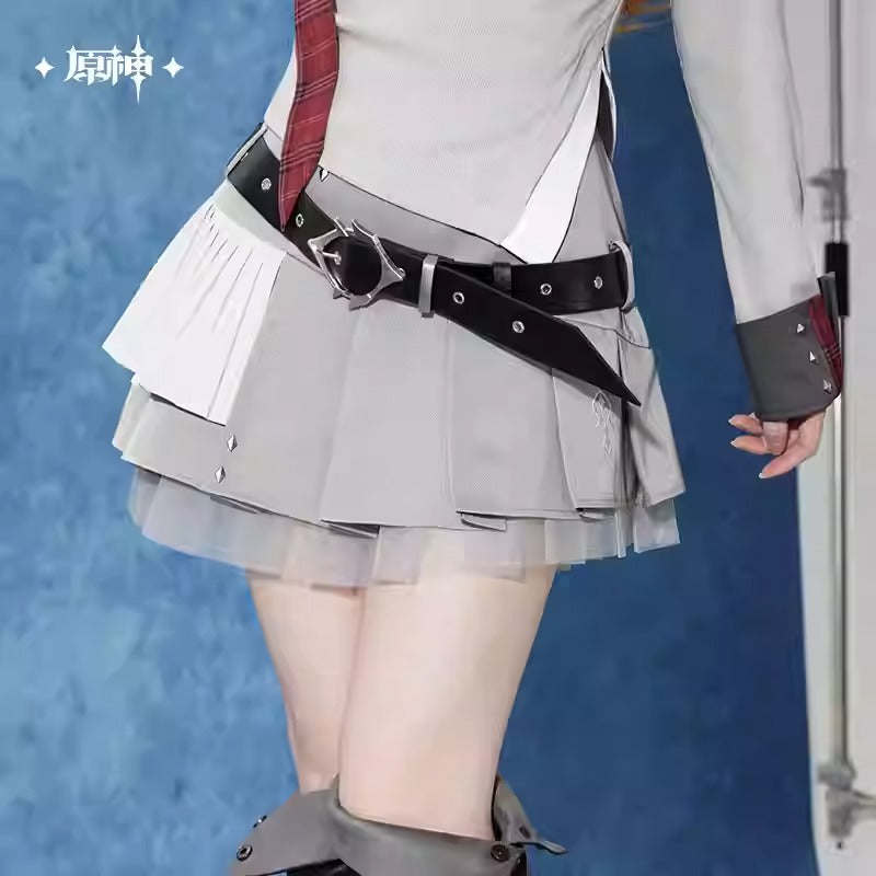 Genshin Impact Tartaglia/Childe Themed Pleated Mini Skirt Preorder