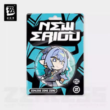 Load image into Gallery viewer, Zenless Zone Zero New Eridu Themed Spook Shack Chibi Character Badge Preorder
