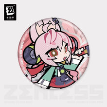 Load image into Gallery viewer, Zenless Zone Zero New Eridu Themed Krampus Compliance Authority Chibi Character Badge Preorder
