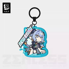 Load image into Gallery viewer, Zenless Zone Zero New Eridu Themed Spook Shack Acrylic Chibi Character Keychain Preorder
