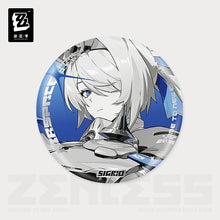 Load image into Gallery viewer, Zenless Zone Zero Airspace Patrol Department Cinema Themed Reflective Character Badge Preorder
