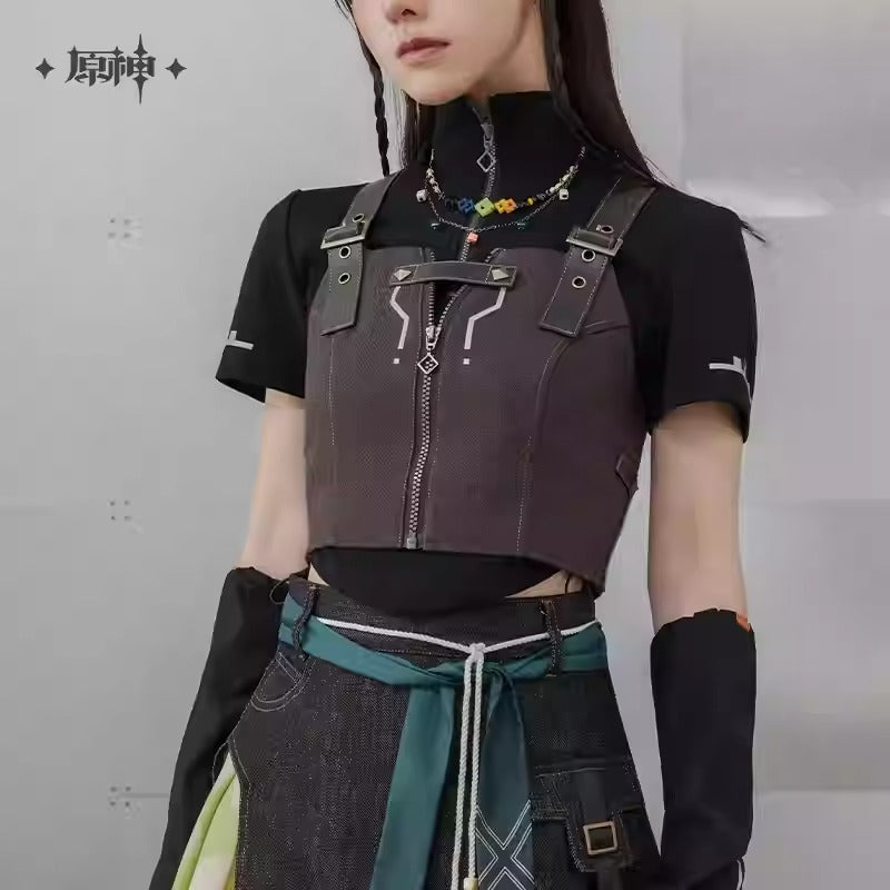Genshin Impact Kinich Themed Short Vest Preorder