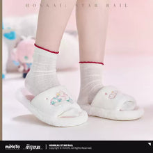 Load image into Gallery viewer, Honkai: Star Rail Hyacine Themed Plush Slippers Preorder
