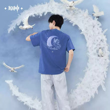 Load image into Gallery viewer, Genshin Impact Columbina Themed Casual Short Sleeve T-Shirt Preorder
