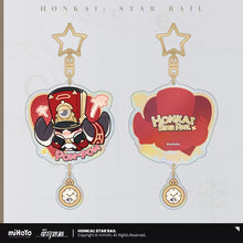 Load image into Gallery viewer, Honkai: Star Rail Pom Pom Exhibition Hall Themed Pom Pom Acrylic Keychain
