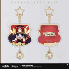 Load image into Gallery viewer, Honkai: Star Rail Pom Pom Exhibition Hall Themed Pom Pom Acrylic Keychain
