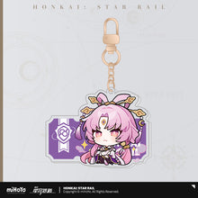 Load image into Gallery viewer, Honkai: Star Rail Pom Pom Exhibition Hall Themed Acrylic Keychain
