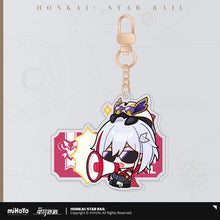 Load image into Gallery viewer, Honkai: Star Rail Pom Pom Exhibition Hall Themed Acrylic Keychain
