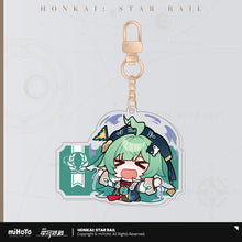 Load image into Gallery viewer, Honkai: Star Rail Pom Pom Exhibition Hall Themed Acrylic Keychain
